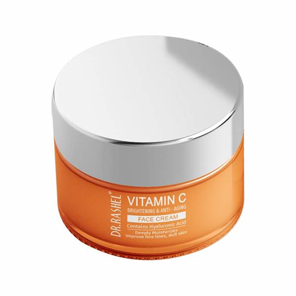 DR. RASHEL Vitamin C Face Cream For Brightening & Anti-Aging, Deeply Moisturizes Improve Fine Lines